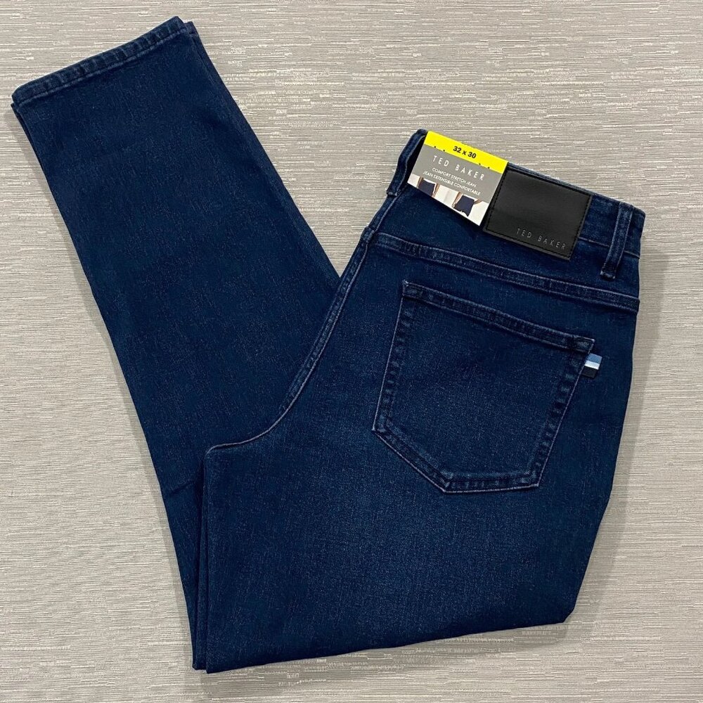 Ted Baker Jeans Mens 32 x 30 Straight Leg Regular Fit Medium Wash Denim Pants